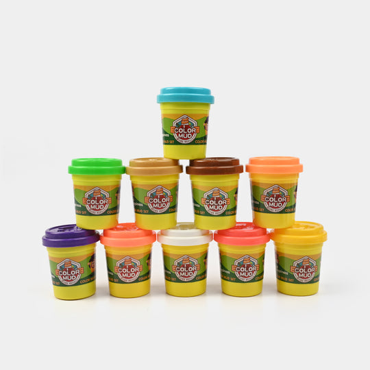 Color Mud Clay Set | 10Pcs for Kids