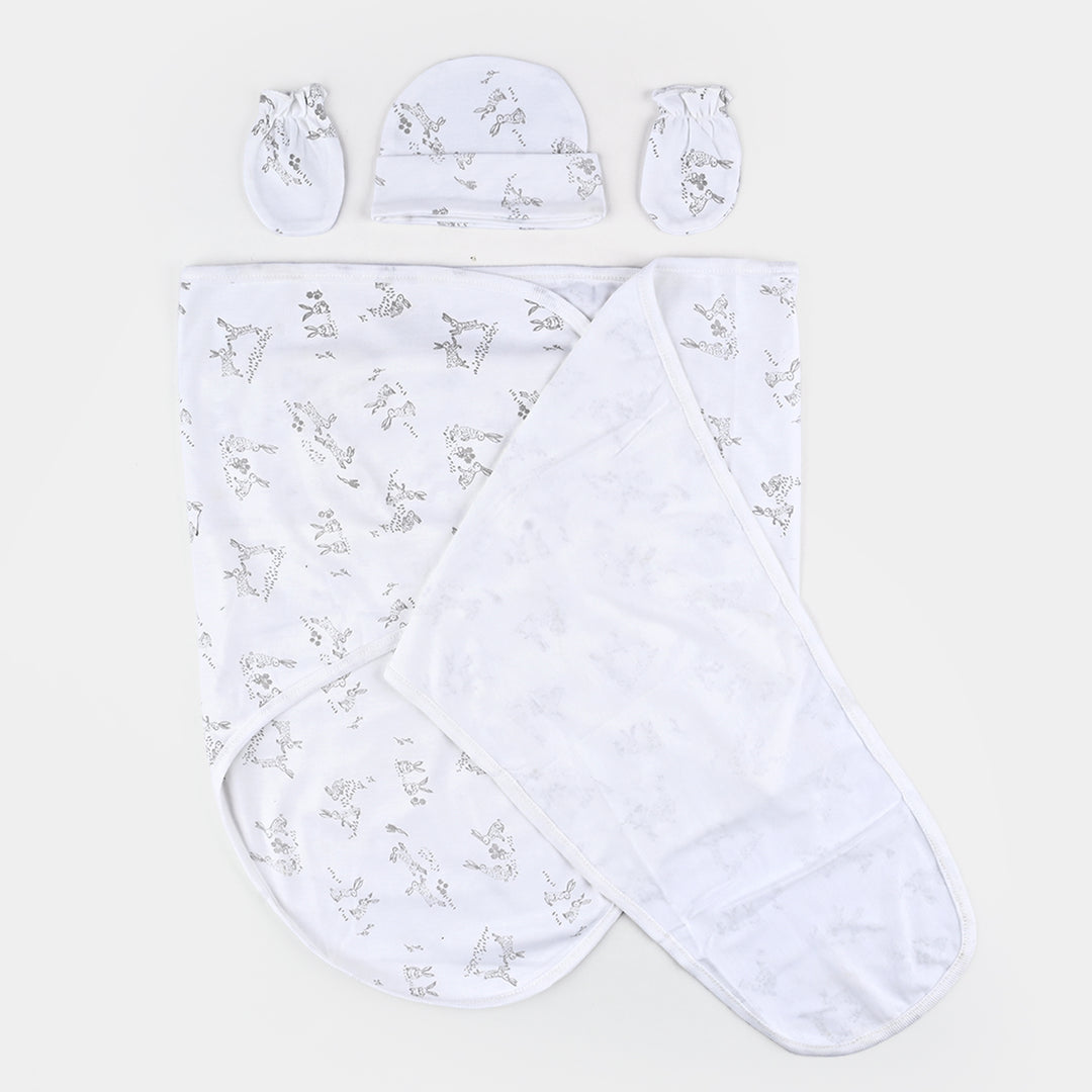 Infant Big Swaddle with Cap & Mittens