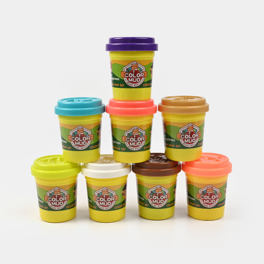 Color Mud Clay Set | 8Pcs for Kids