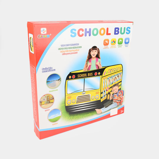 Kids' Pop-Up School Bus Play Tent