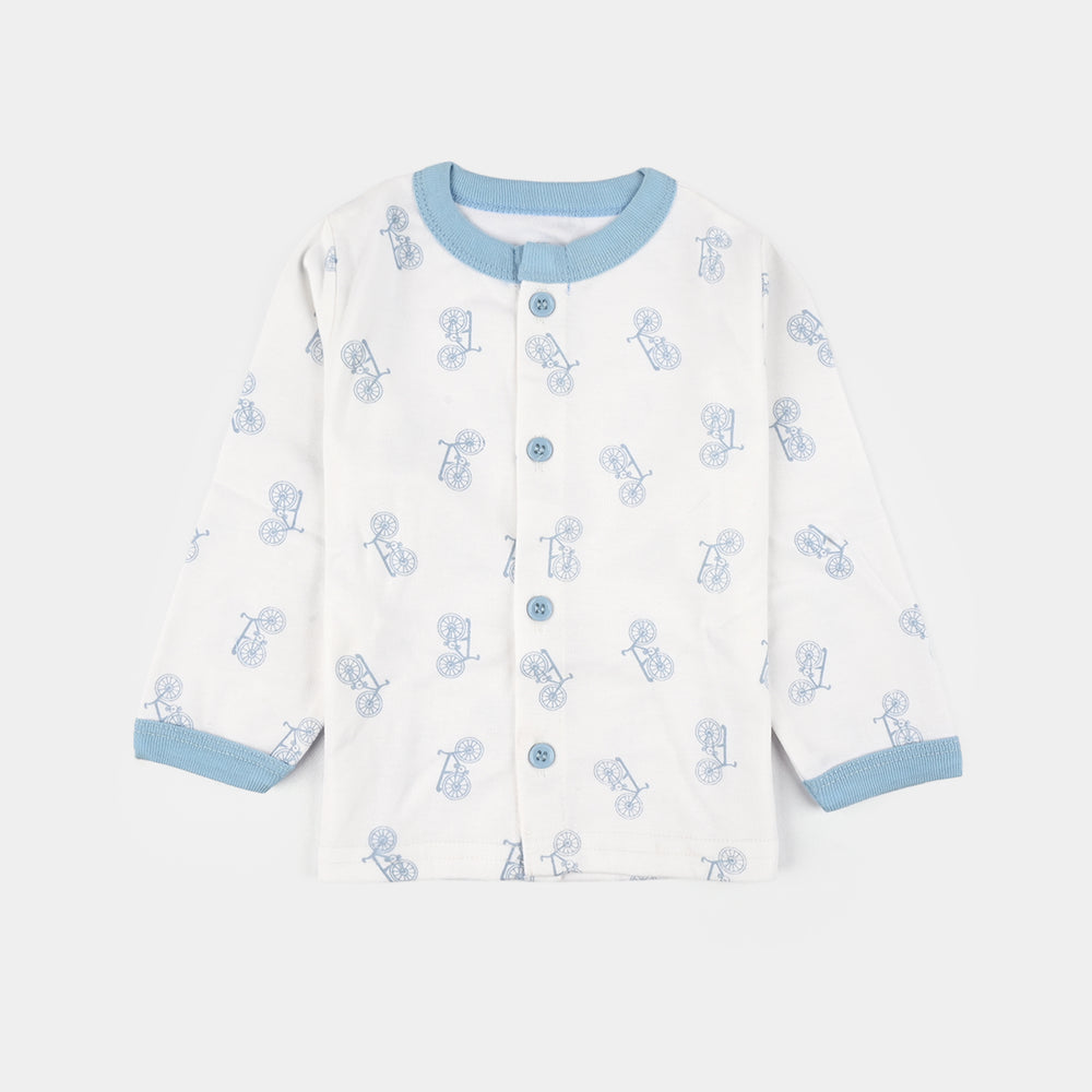 Infant Front Open Suit Cycle Powder Blue