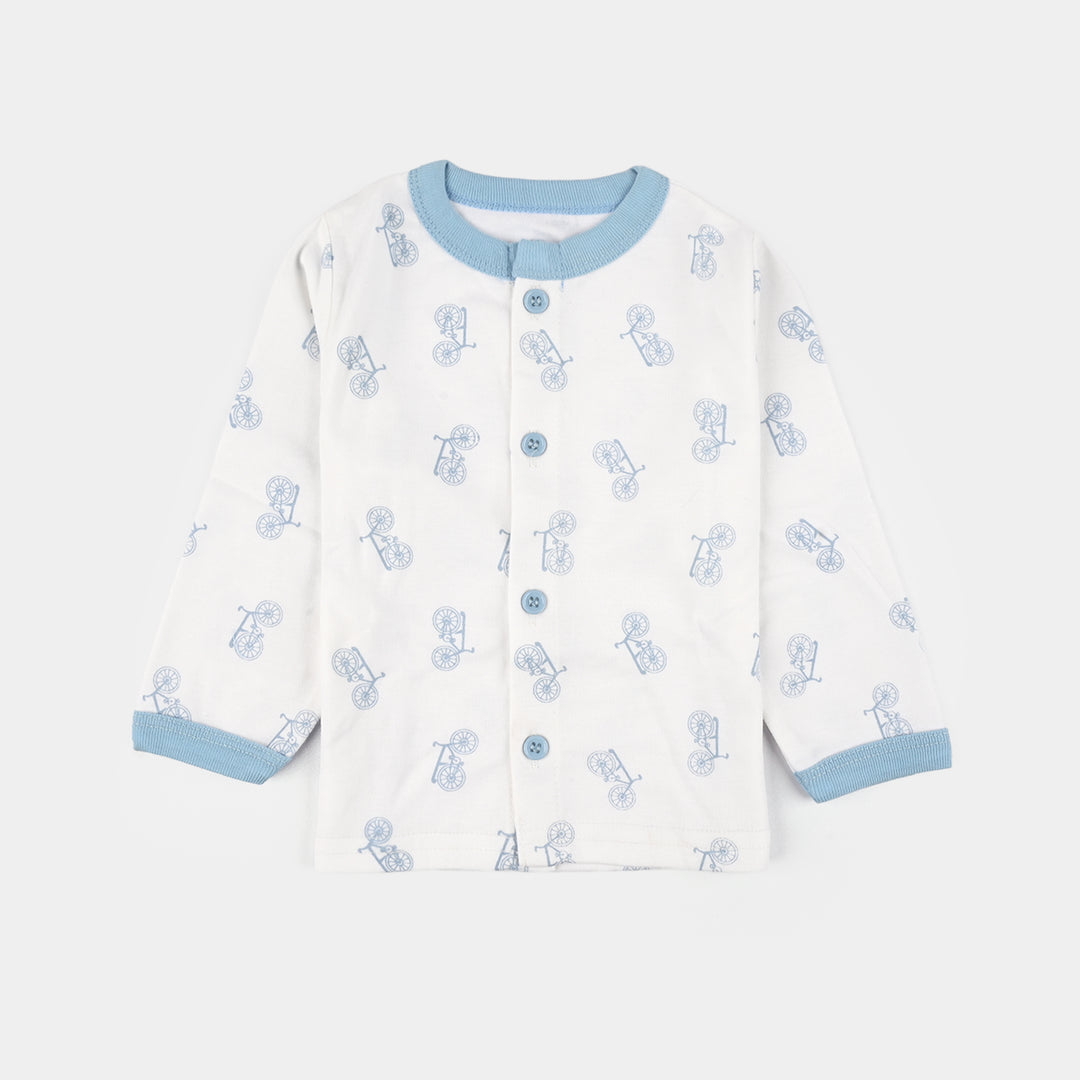 Infant Front Open Suit Cycle Powder Blue