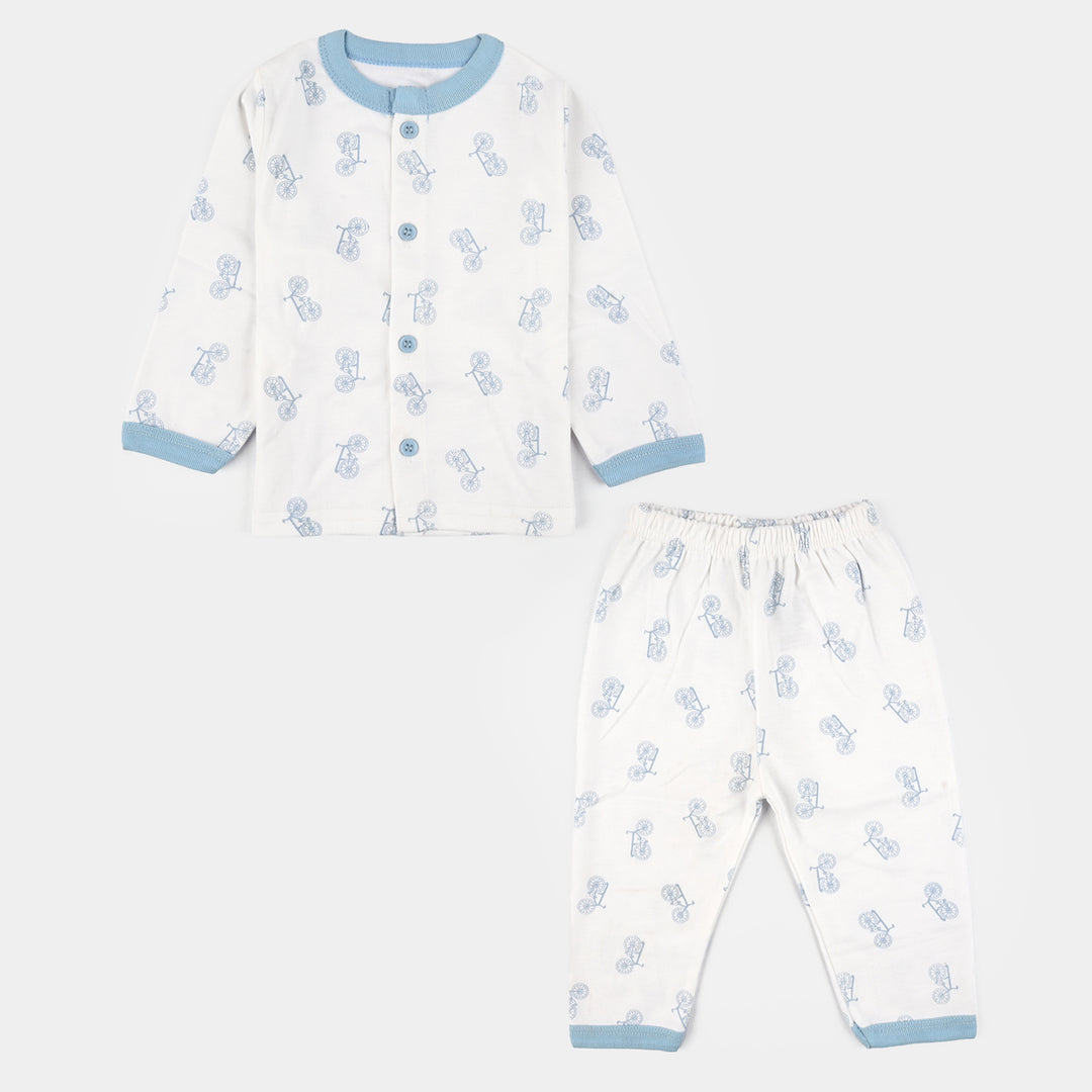 Infant Front Open Suit Cycle Powder Blue
