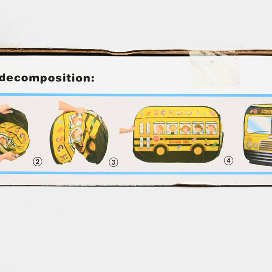 Kids' Pop-Up School Bus Play Tent