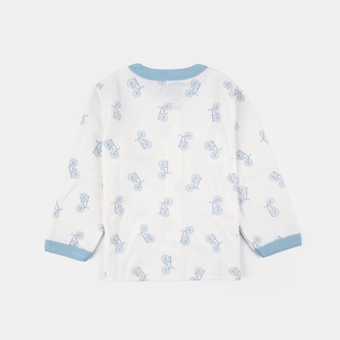 Infant Front Open Suit Cycle Powder Blue