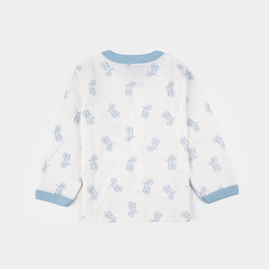 Infant Front Open Suit Cycle Powder Blue