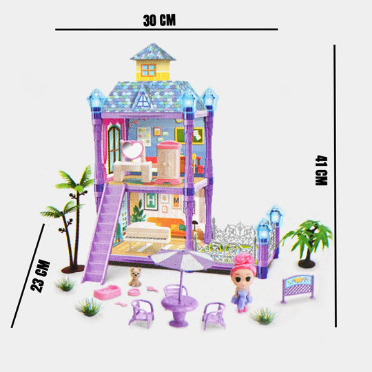 Doll House With Light For Kids