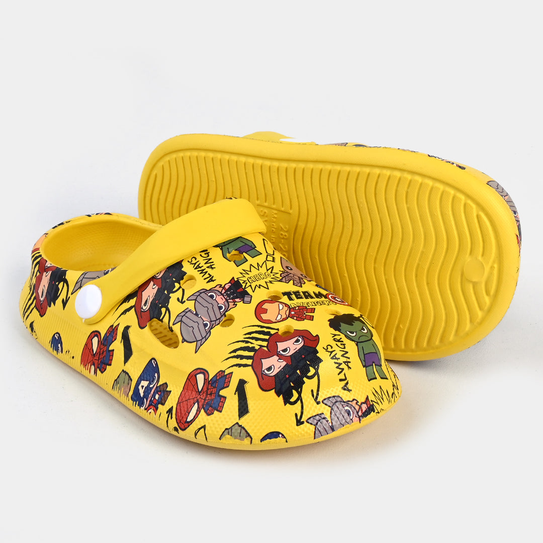 BOYS CLOGS NON-SLIP SLIPPER-YELLOW