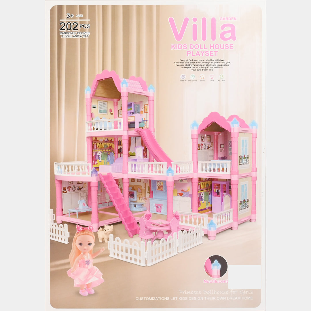 Garden Villa Kids Doll House Playset