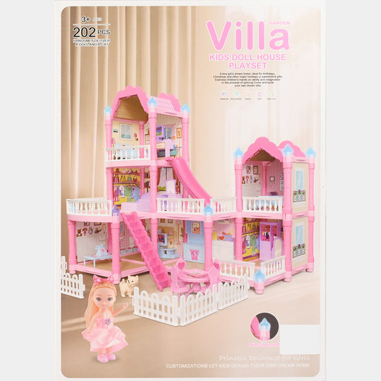 Garden Villa Kids Doll House Playset