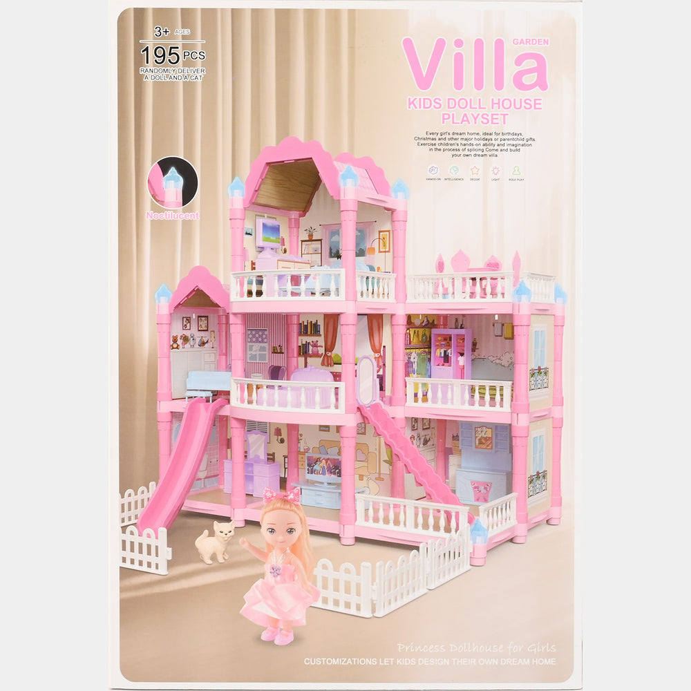 Garden Villa Kids Doll House Playset