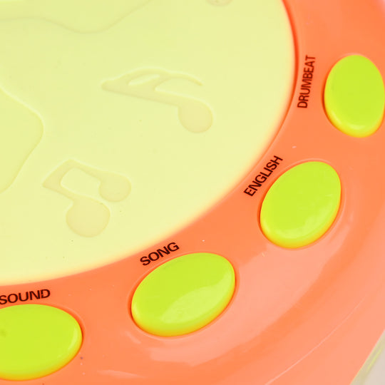 Musical Flash Fish Rotating Drum Toy
