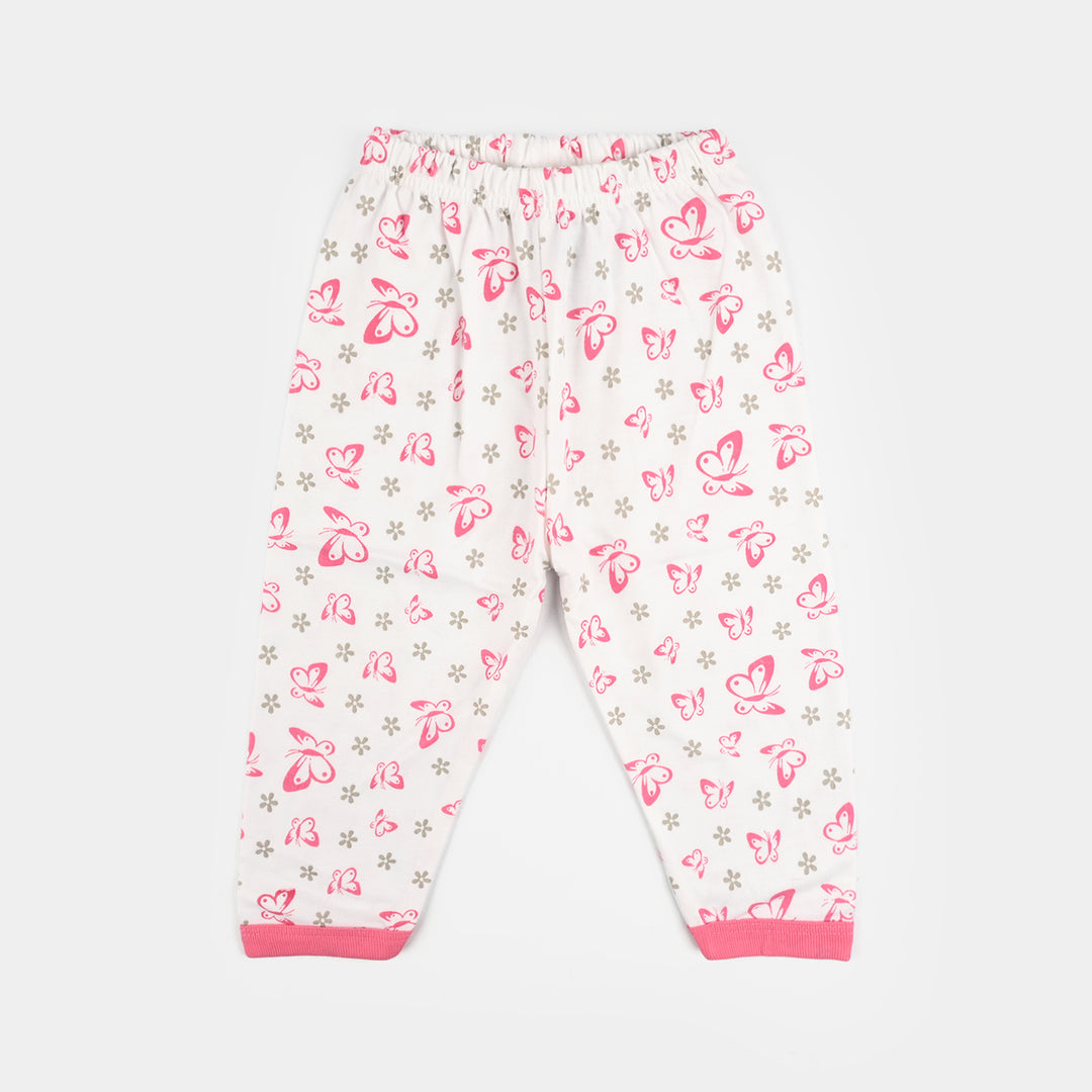 Infant Front Open Suit Butterfly Pink