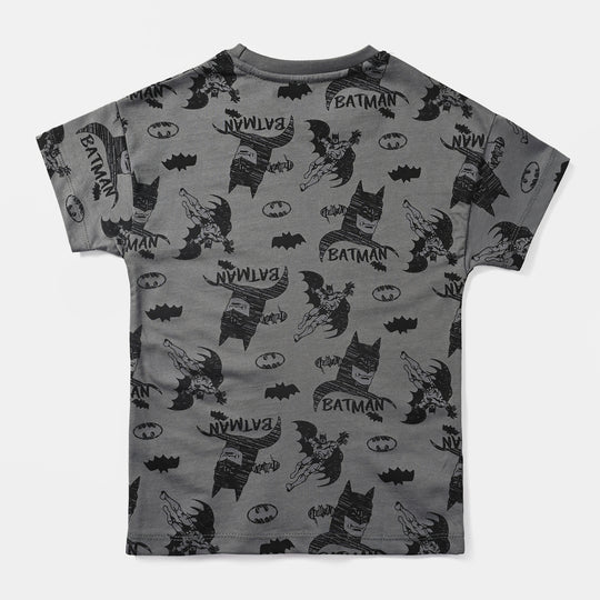 Boys Cotton Jersey T-Shirt H/S Character-Grey