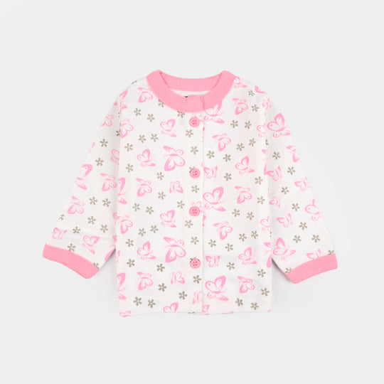 Infant Front Open Suit Butterfly L.Pink