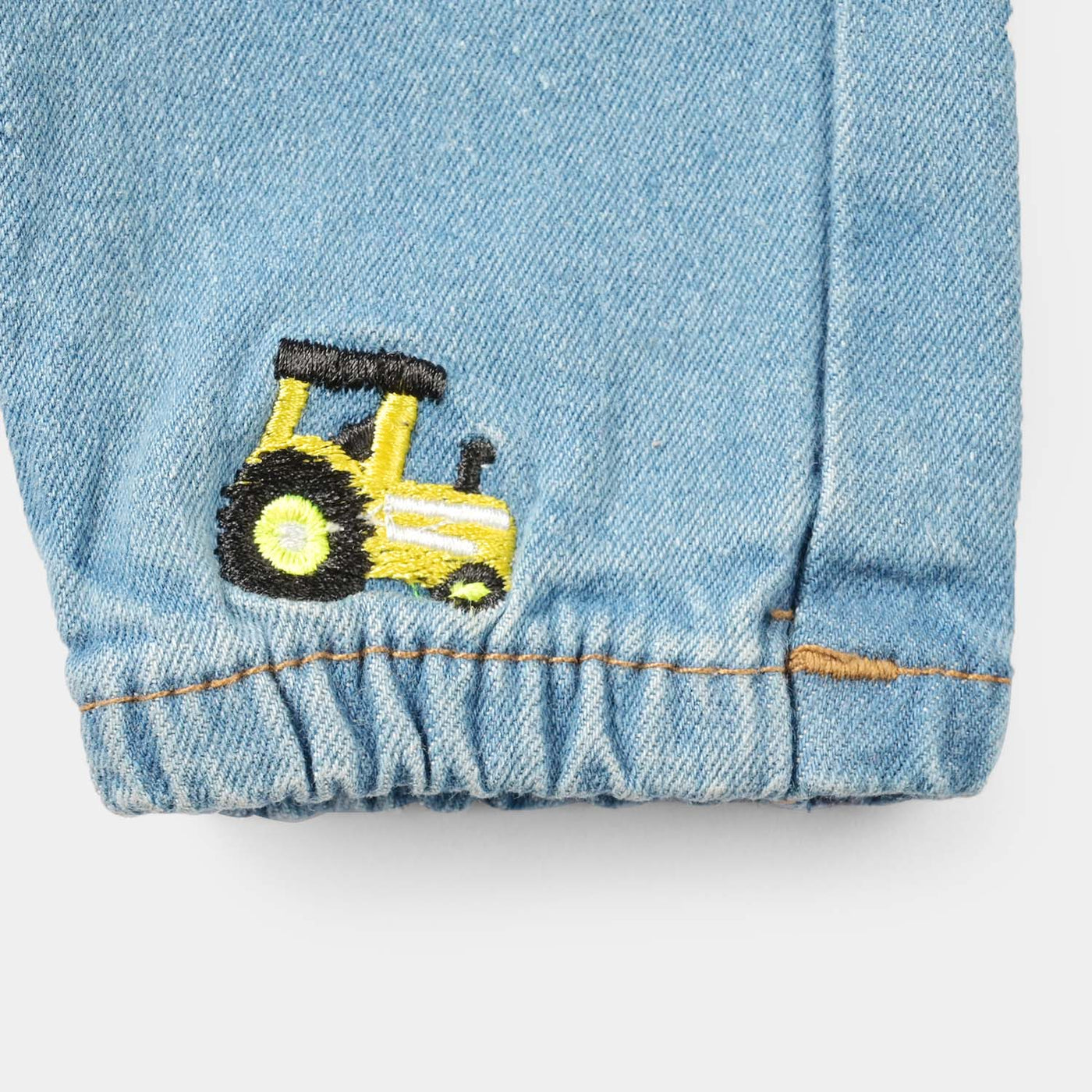 Infant Boys Denim Stretch Denim Pant Truck-Mid Blue