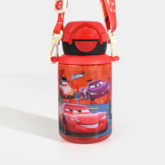 Kids Cartoon Water Bottle with Straw - 400 ml