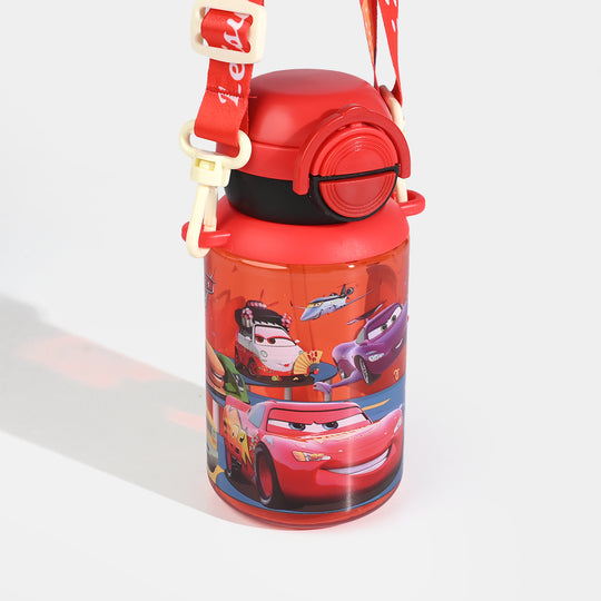 Kids Cartoon Water Bottle with Straw - 400 ml