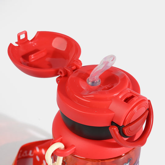 Kids Cartoon Water Bottle with Straw - 400 ml
