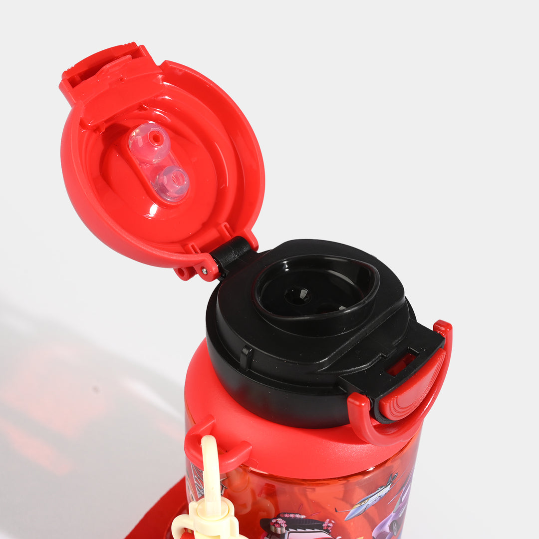 Kids Cartoon Water Bottle with Straw - 400 ml