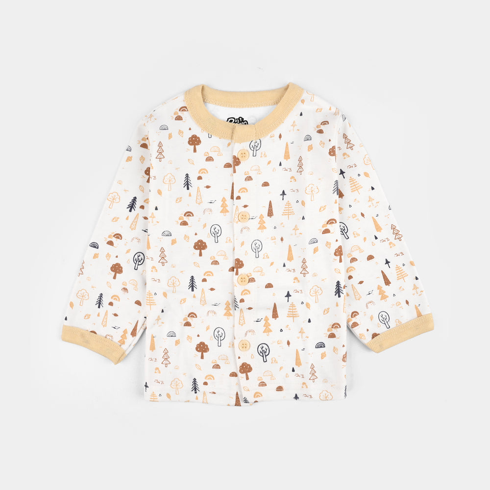 Infant Front Open Suit (Tree Bleached) - Sand