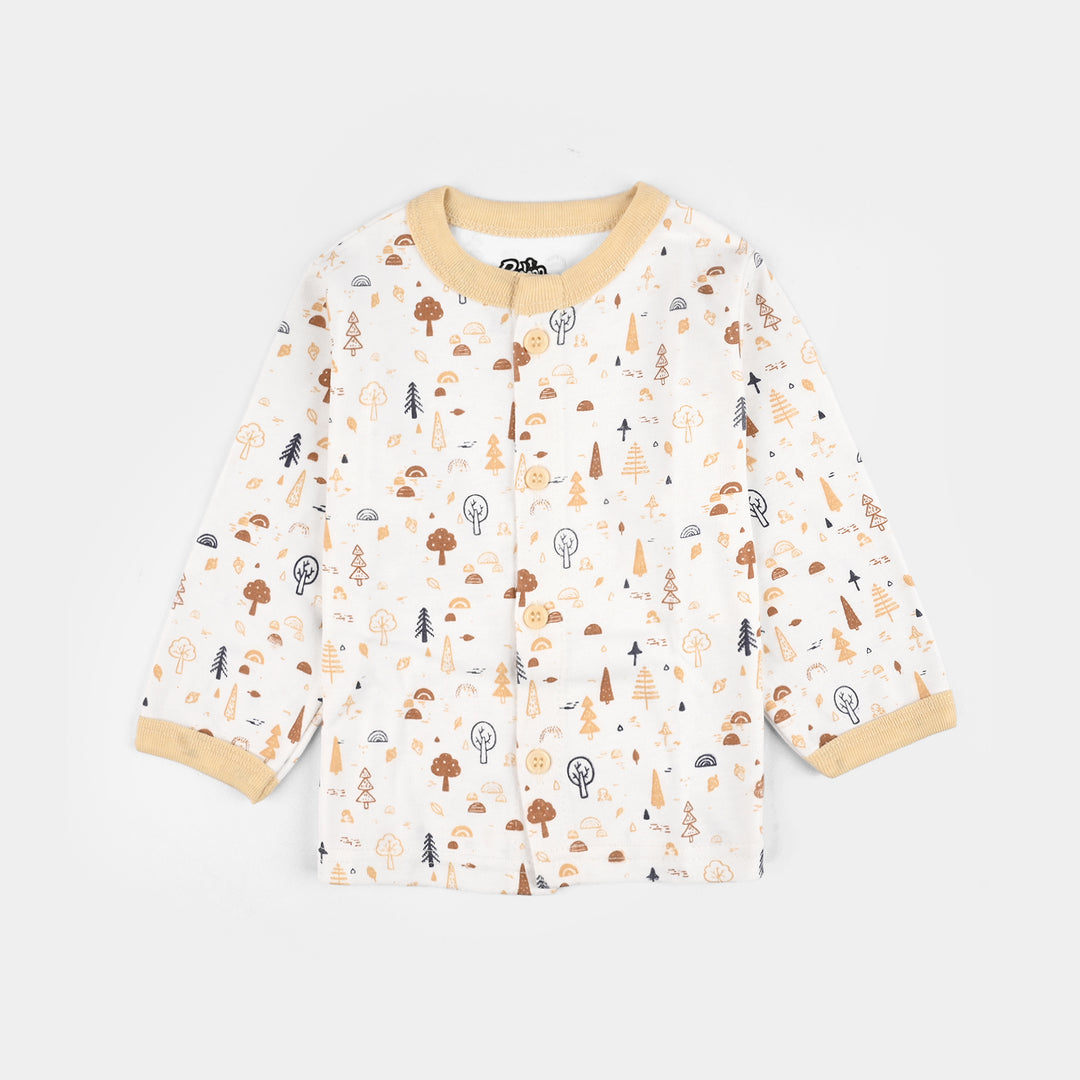 Infant Front Open Suit (Tree Bleached) - Sand