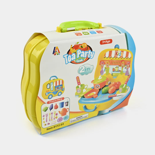 Briefcase Tea Play Set for Kids