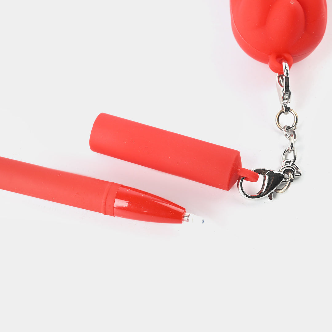 Elegant Design Ball Pen With Keychain For Kids