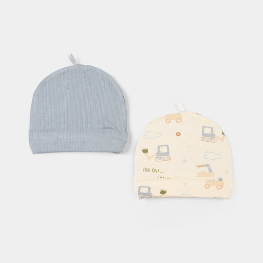 Infant Boys Bamboo Viscose Caps Set (Rider)