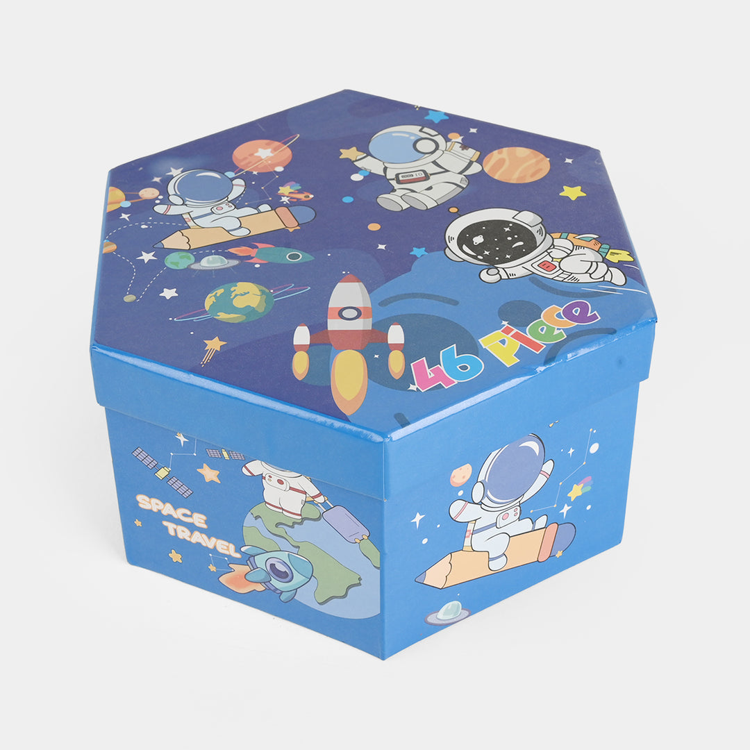 46-Piece Kids Art & Coloring Kit