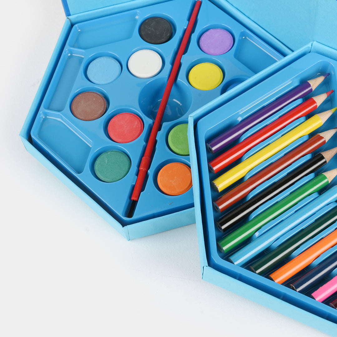 46-Piece Kids Art & Coloring Kit