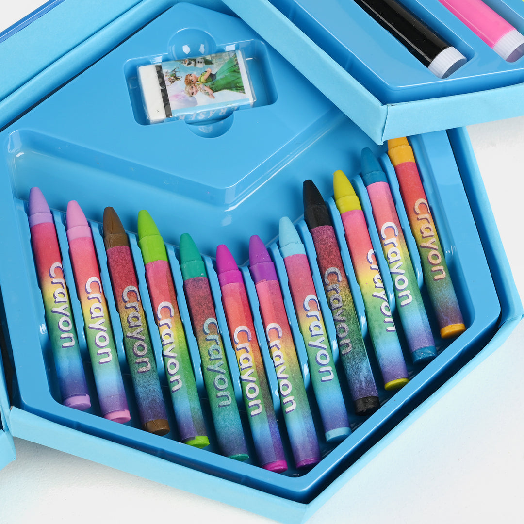 46-Piece Kids Art & Coloring Kit