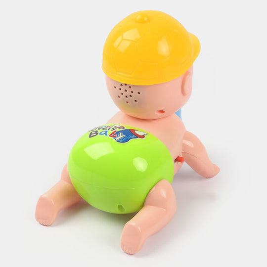 Electric Crawling Baby Toy With Light & Music For Kids