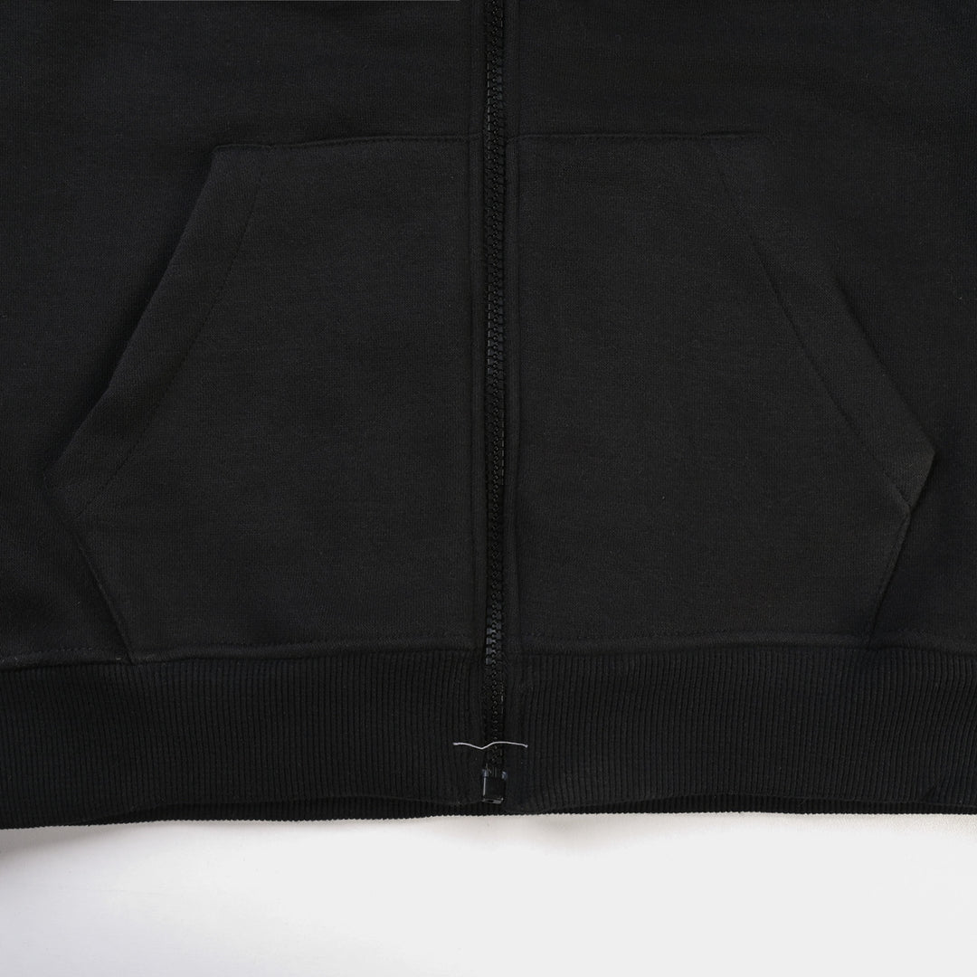 Teens Boys Fleece Jacket -BLACK