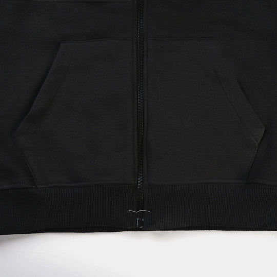 Teens Boys Fleece Jacket -BLACK