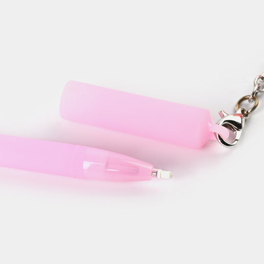 Elegant Ball Pen with Adorable Keychain