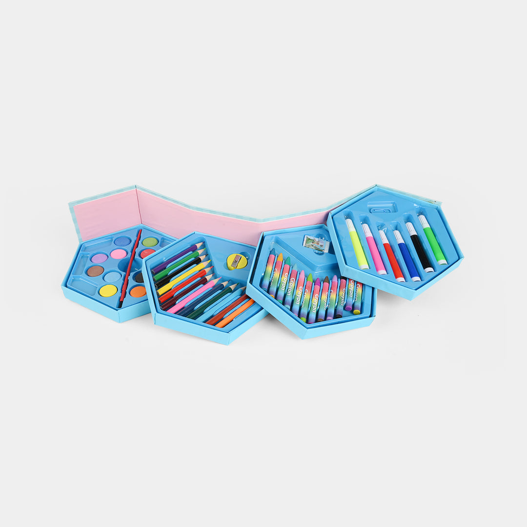 46-Piece Kids Art & Coloring Kit