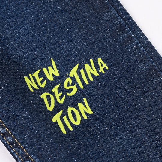 Boys Denim Stretch Pants (New Destination) - Dark Blue
