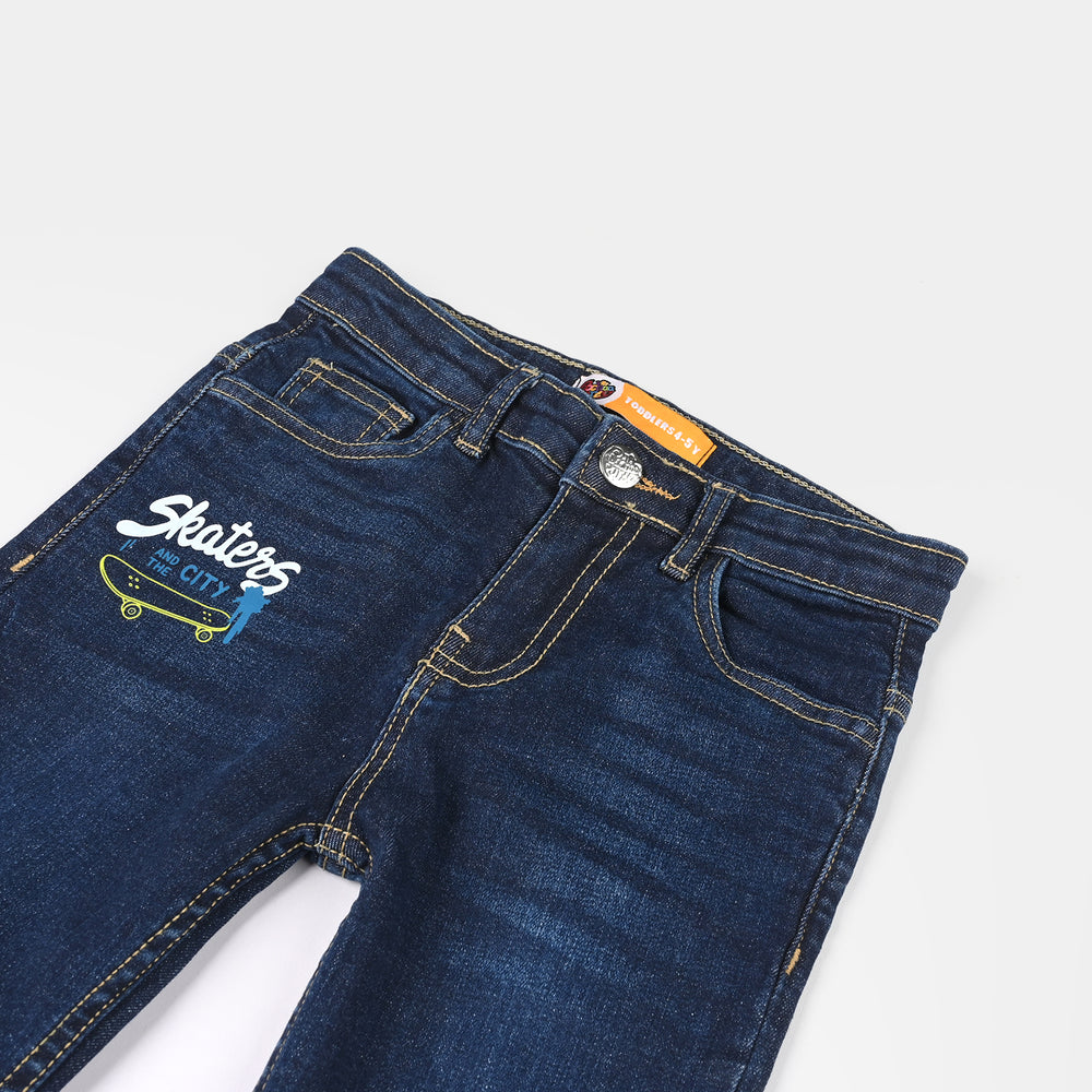 Boys Denim Stretch Pants (New Destination) - Dark Blue