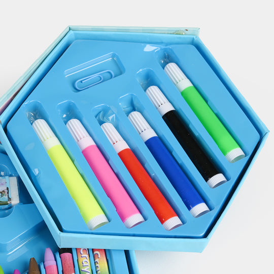 46-Piece Kids Art & Coloring Kit