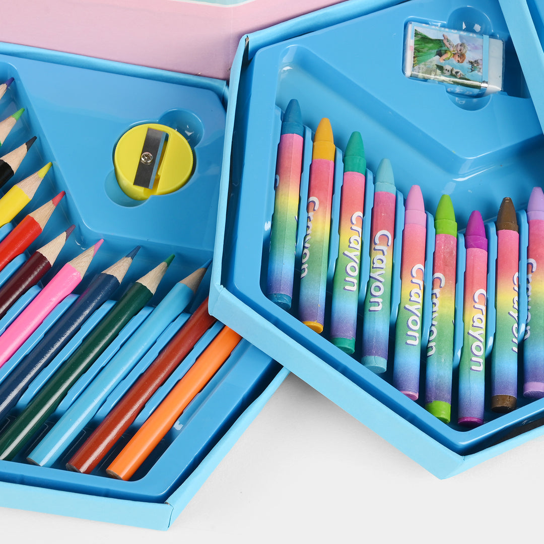 46-Piece Kids Art & Coloring Kit