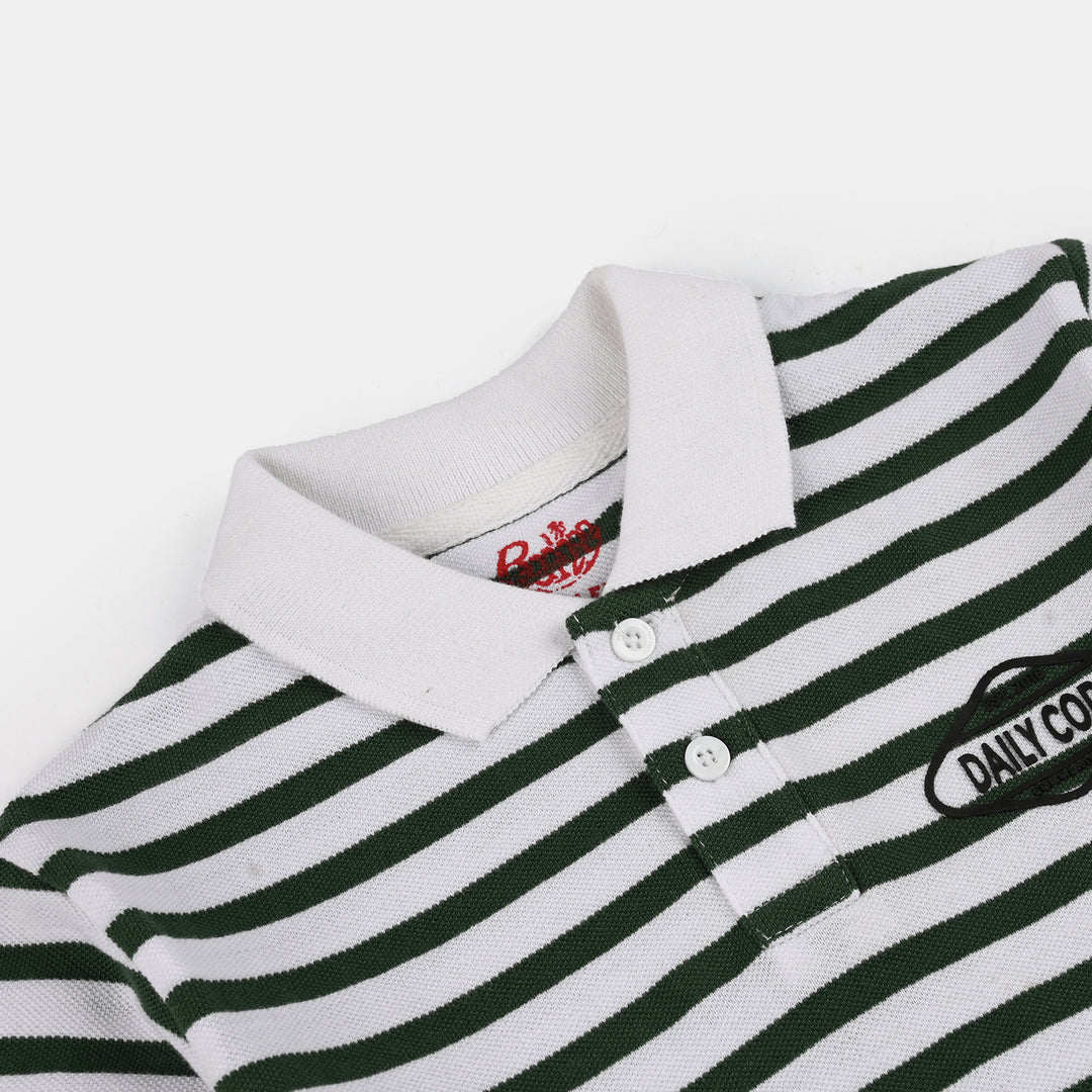 Boys Cotton PK Polo (Daily Core) - White