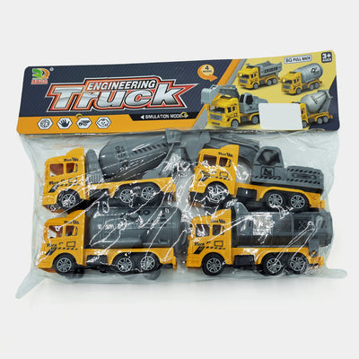 Pull Back Construction Truck For Kids