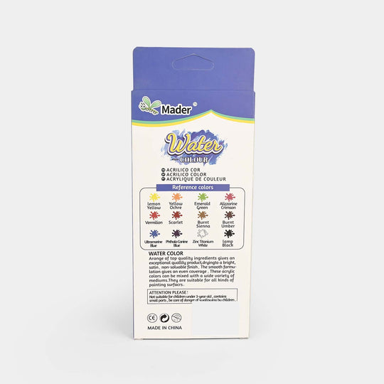 Water Color Paint Tube 12Pcs