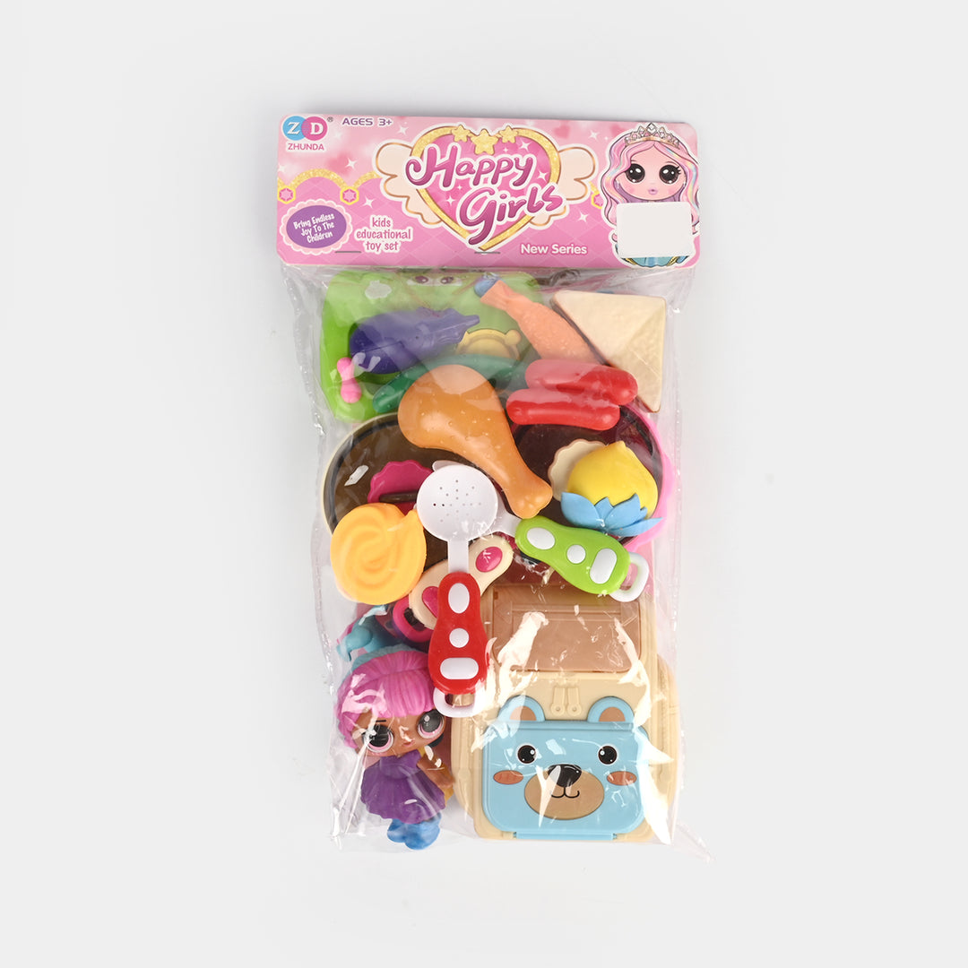 Happy Girls Pretend Food Play Set