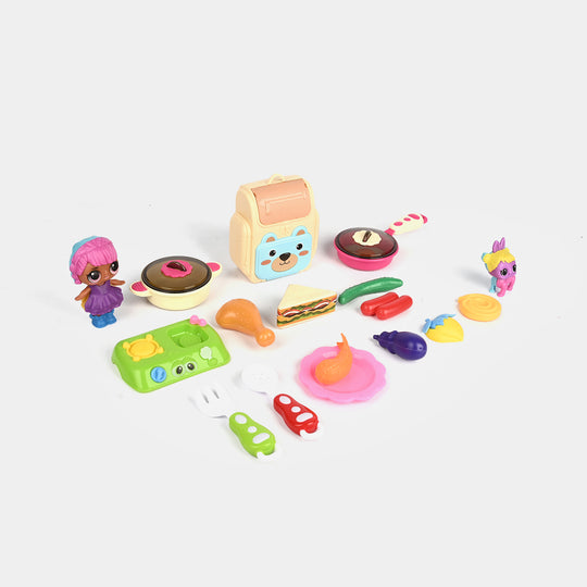 Happy Girls Pretend Food Play Set