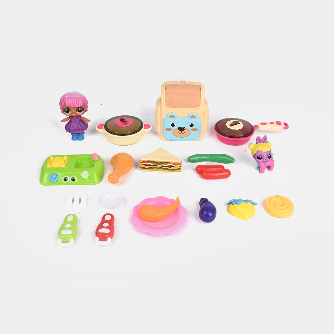 Happy Girls Pretend Food Play Set