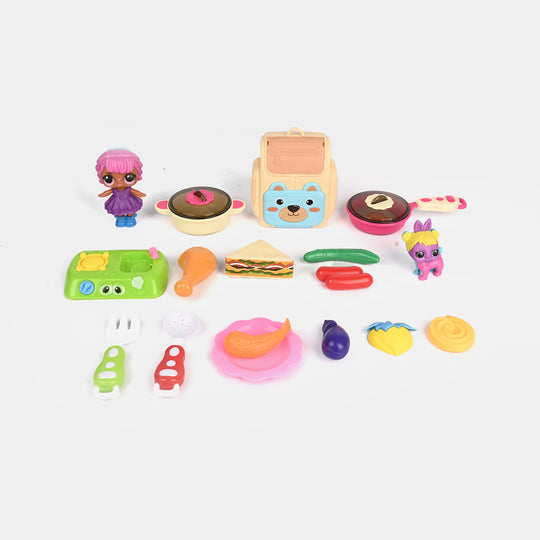Happy Girls Pretend Food Play Set