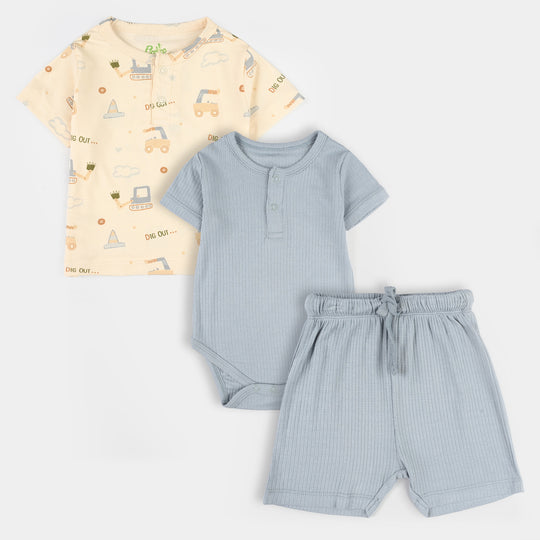 Infant Boys Bamboo Viscose 3-Piece Set