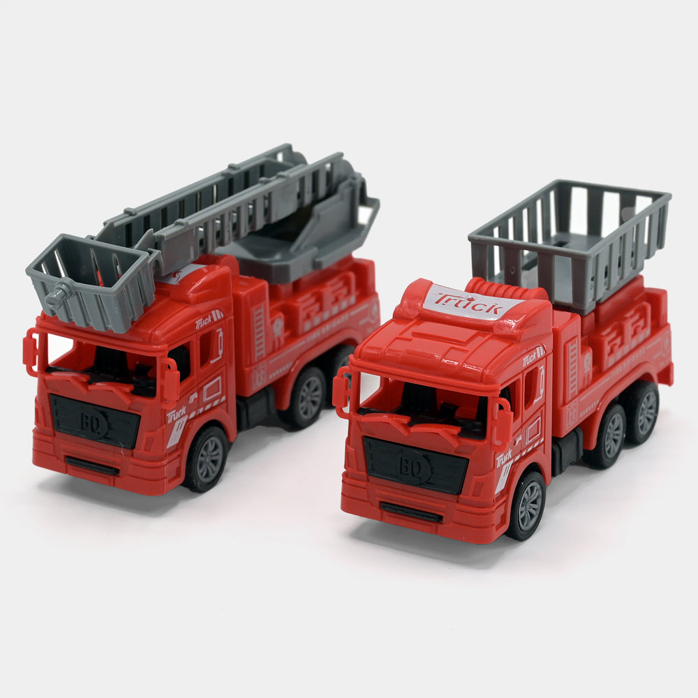 Pull Back Fire Rescue Truck For Kids